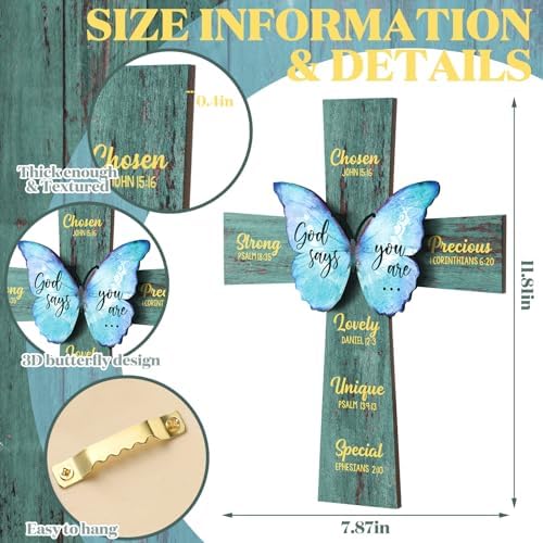 Panelee 1181 Inch Cross Wall Decor Bible Verse Sign