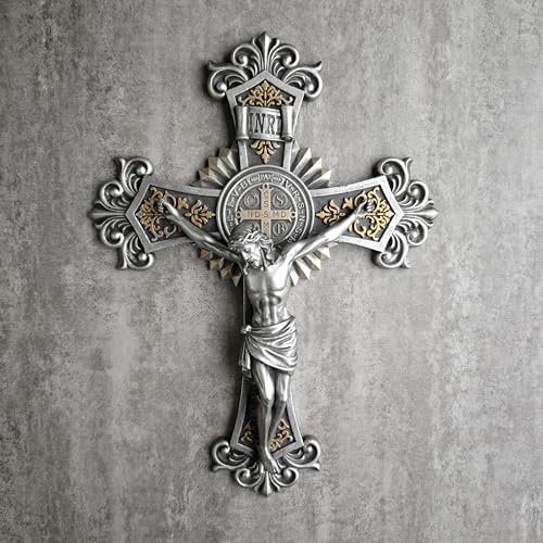 BC Catholic St Benedict Crucifix Wall Cross 12 Inch