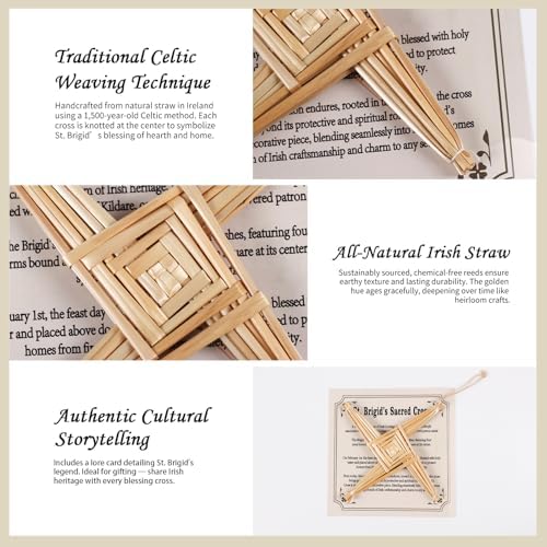 St Brigids Wall Cross 8 Inch Irish Decor