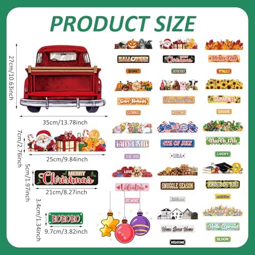 Suzile 43 Pcs Interchangeable Welcome Sign for Front Door