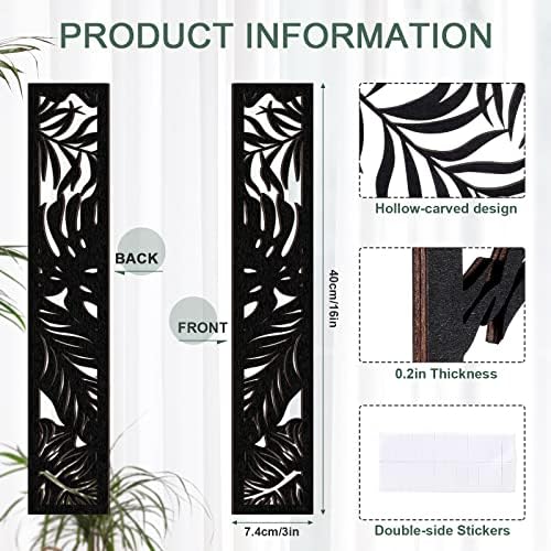 Blulu 5 Piece Wooden Wall Art Decor Set