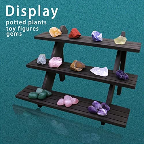 3 Tier Earring Display Stand For Selling Brown 1