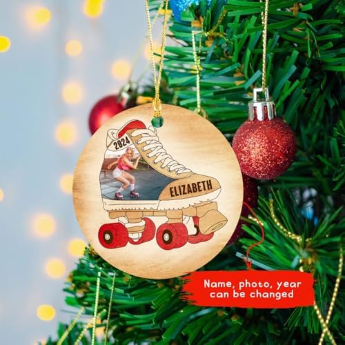 Cenluxy Personalized Roller Derby Christmas Ornament