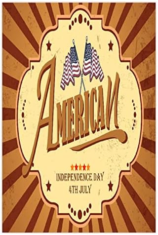 American Patriotic 4th of July USA Flag Wooden Plaque Sign