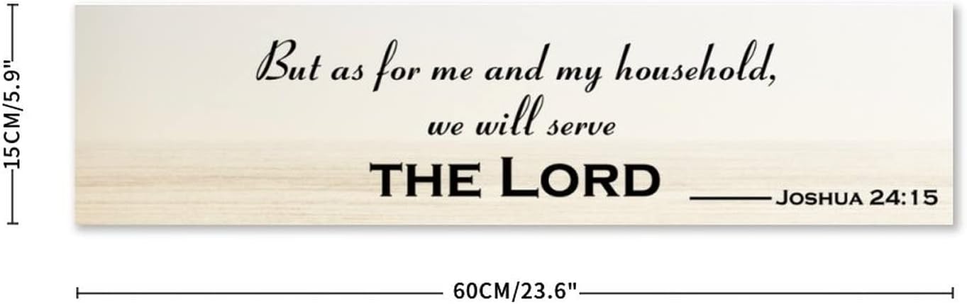 Rustic Wood Sign 6x24 Inch Wall Art Hanging Decor
