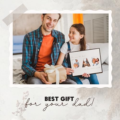 Creative DAD Letter Photo Frame With 3 Slots