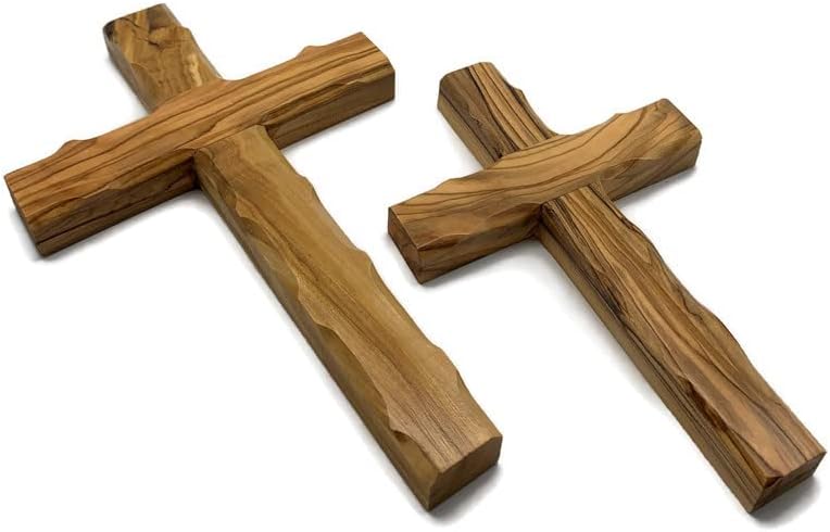 Olive Wood Wall Cross from Bethlehem 8x5 Inch