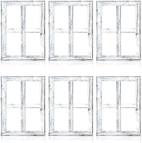 Qunclay 6 Pcs Rustic Wall Decor Set White Farmhouse
