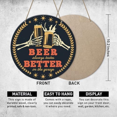 Funny Home Bar Decor Sign with Retro Style