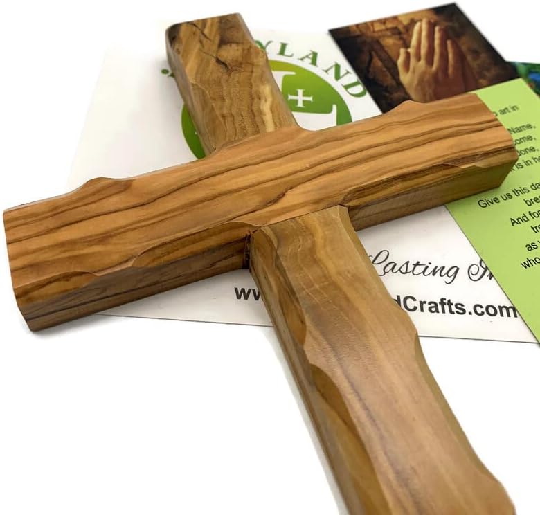 Olive Wood Wall Cross from Bethlehem 8x5 Inch