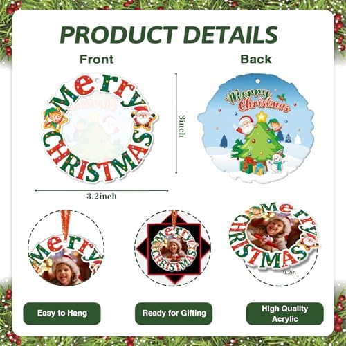 Christmas Picture Frame Ornament 2024