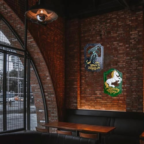 Kiswiar Green Dragon Wall Art Decor Sign