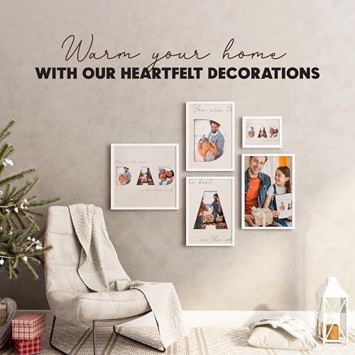 Creative DAD Letter Photo Frame With 3 Slots