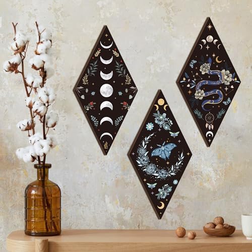 Romart Moon Phase Wall Decor 4 Piece Set