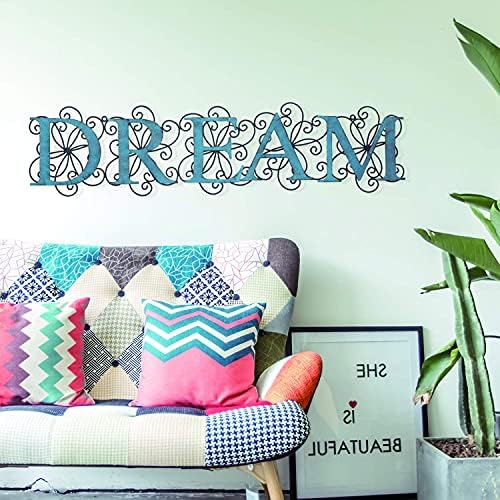 Joveco 32 Inches Metal Wall Decor Dream Signs