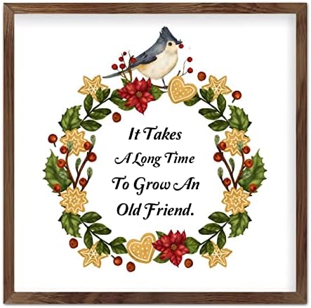 Wadcall Wooden Quote Wall Art Sign 7x7 Inch