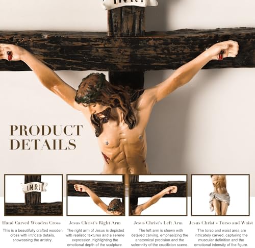 TALPGOD 10 Inch Wall Cross Religious Decor