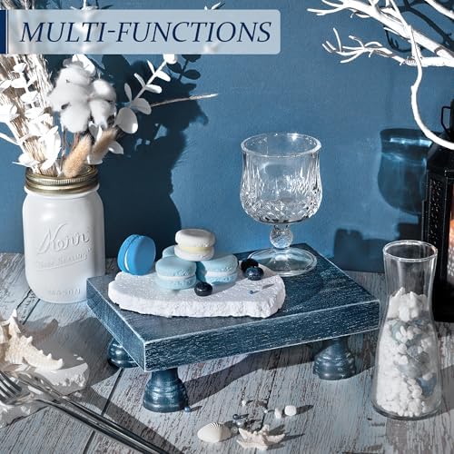 Blue Decorative Display Risers for Home Kitchen