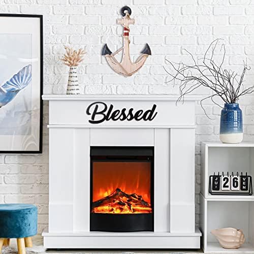 Wood Blessed Sign for Home Decor