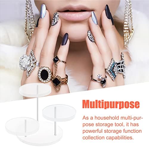 Mini Acrylic Display Riser 3 Tier Round Ring Stand
