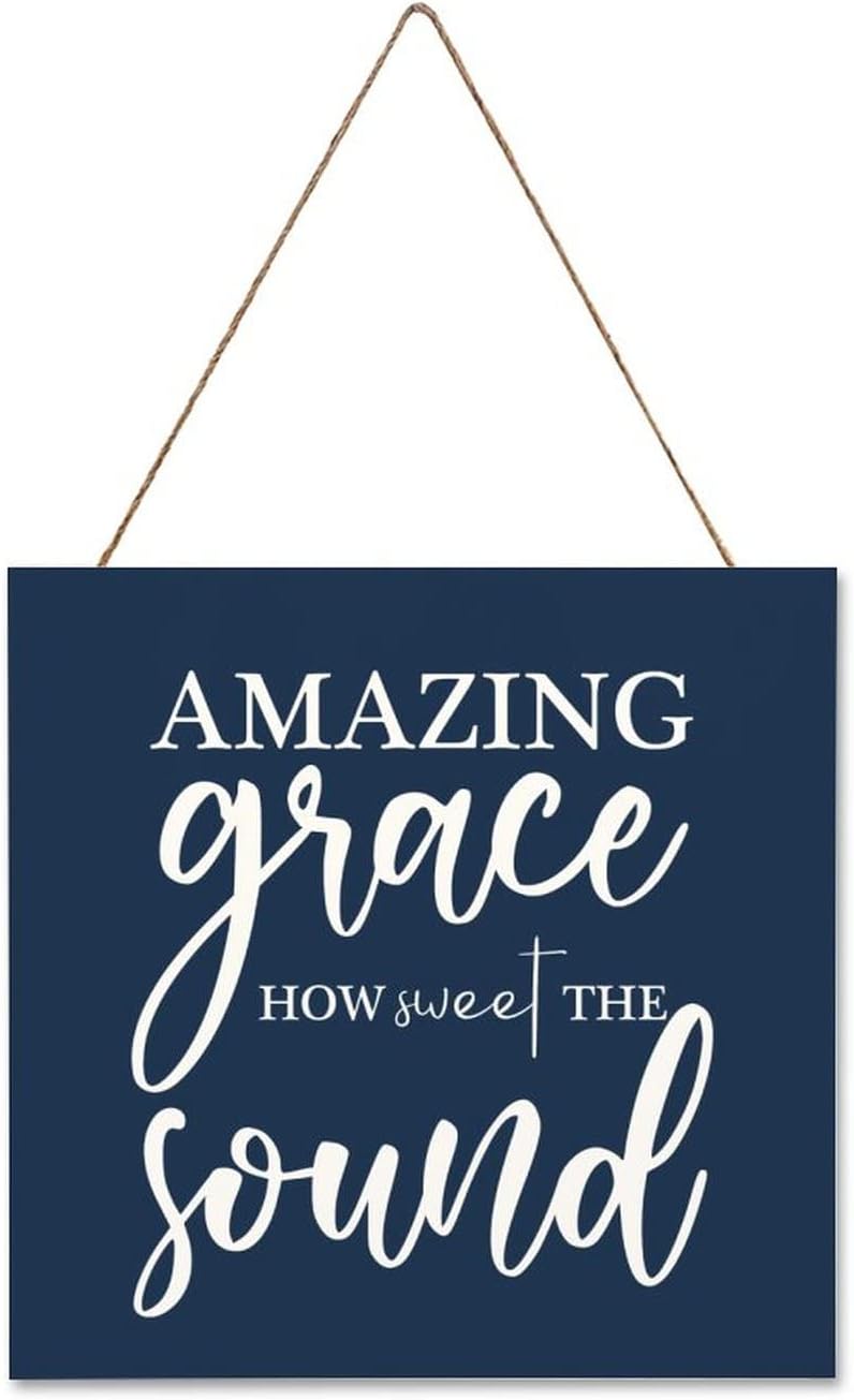 Amazing Grace How Sweet The Sound Decorative Wood Sign