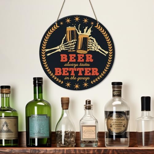 Funny Home Bar Decor Sign with Retro Style
