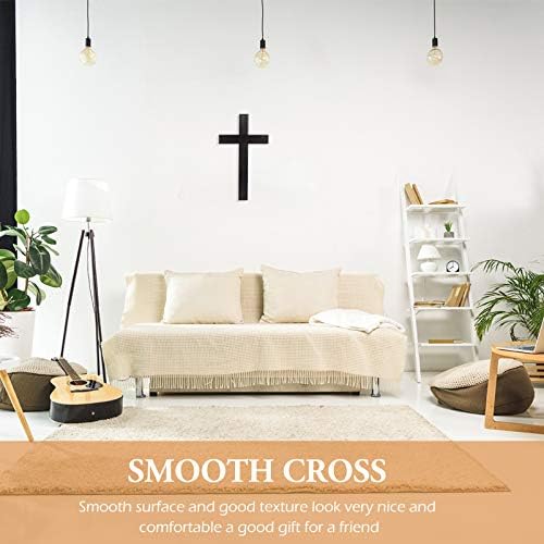 BESPORTBLE Wooden Cross Wall Decor Holy Jesus Decoration
