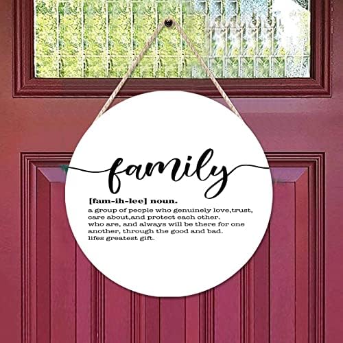 Funny Noun Dictionary Family Front Door Hanger Inspirational Quote Sign
