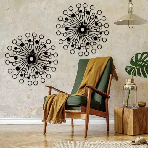 Resama Metal Sunburst Wall Decor Sculpture