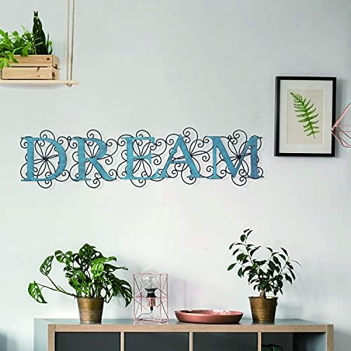 Joveco 32 Inches Metal Wall Decor Dream Signs