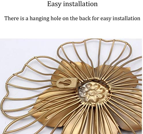 Funerom Golden Floral Wall Decor 11x15x11 Inches