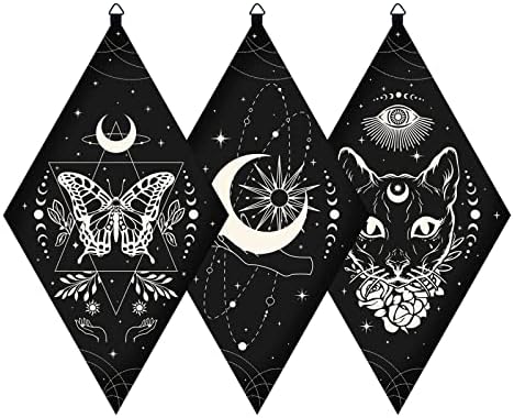 CRASPIRE 3pcs Boho Wall Decorations Wood Signs