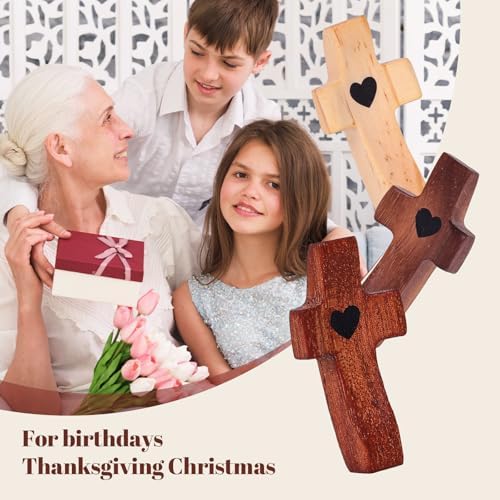 Xpokcai Handmade Wooden Cross My Heart Fidget Toy