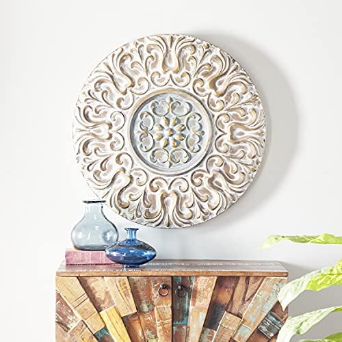 Deco 79 Gold Metal Wall Sculpture 32x2x32 Inch