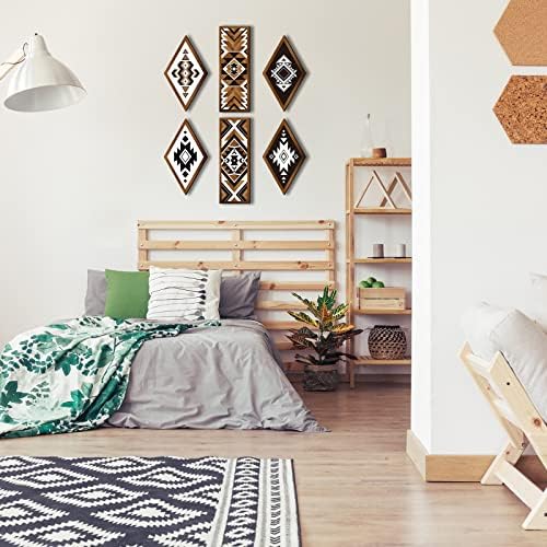 Tatuo 6 Pcs Abstract Art Wall Decor Wooden Frames