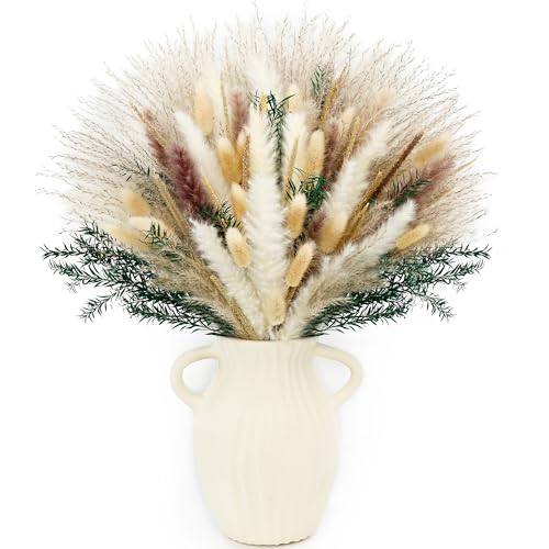 Dried Pampas Grass Bouquet 100 Stems Bohemian Decor Accent