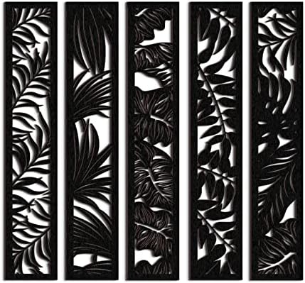Blulu 5 Piece Wooden Wall Art Decor Set