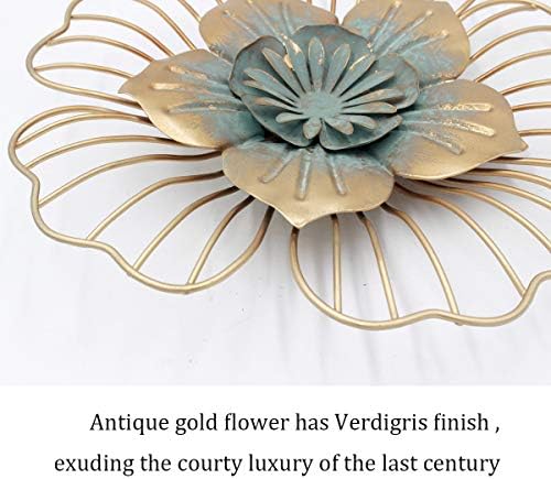 Funerom Golden Floral Wall Decor 11x15x11 Inches