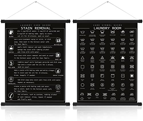 Gersoniel Laundry Room Decor Symbols Wall Art