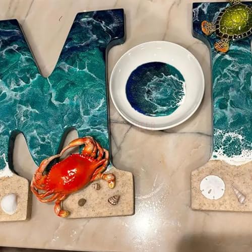 Personalized Sea Turtle Resin Letters Wall Decor