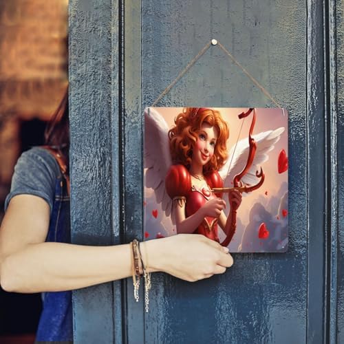 Enchanting Cupids Charm Tin Sign 12x12inch