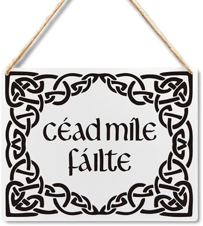 Lacosu Wall Pediment Welcome Sign Cead Mile Failte