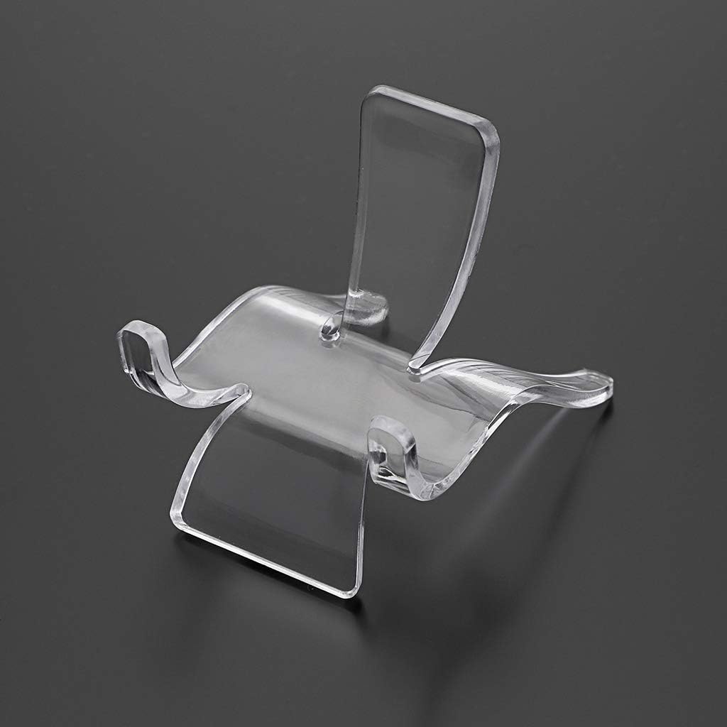 Hipiwe 10 Pack Acrylic Triangle Display Stands