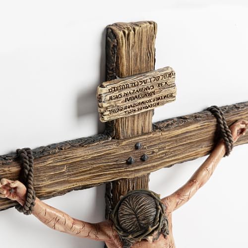 DevotedWalls 14 Inch Catholic Crucifix for Wall