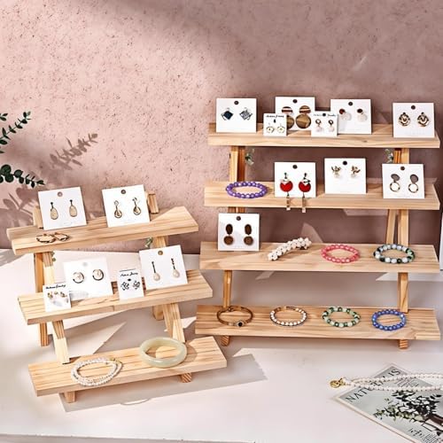 Wooden 3 Tier Display Riser for Perfume and Decor