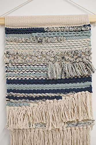 HomeManor Macrame Wall Hanging with Rod