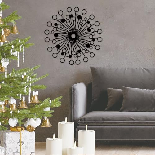 Resama Metal Sunburst Wall Decor Sculpture