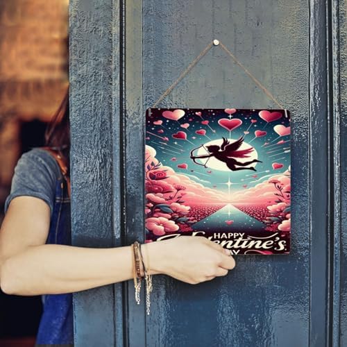 Retro Metal Wall Decor Sign with Love Theme 8x8inch