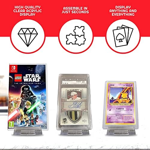 EVORETRO Clear Acrylic Display Stand 6-Pack