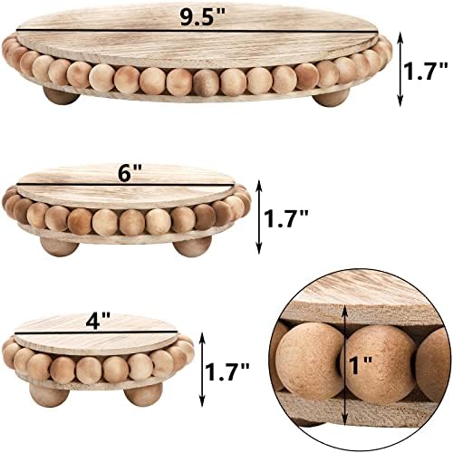 Peohud 3 Wood Risers for Display 95 6 4 Inches